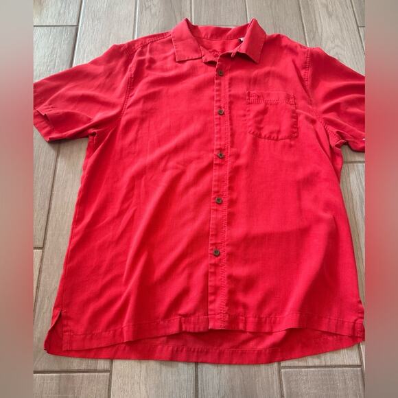 Tommy bahama button up shirt‎ short sleeve size L island zone - Picture 6 of 14